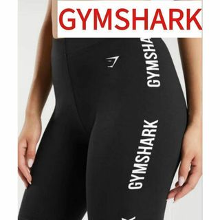 新品 GYMSHARK　CottonGraphicTape Leggings 黒(レギンス/スパッツ)