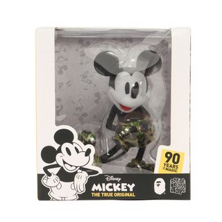 新品 A BATHING APE ア ベイシング エイプ 19AW MEDICOM TOY ×Disney 90周年 VCD ミッキーマウスABCカモカラー グリーンカモ 迷彩 メディコムトイ コラボ インテリア 雑貨【メンズ】