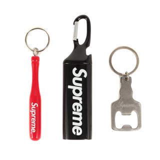 シュプリーム(Supreme)のSupreme シュプリーム ライターケース & ボトルオープナー & バット キーチェーン キーホルダー 3点セット ブラック レッド シルバー ブランド グッズ 小物 雑貨【メンズ】【中古】(その他)