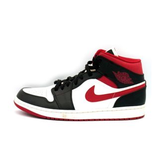 ナイキ(NIKE)のナイキ NIKE ■ 【 AIR JORDAN 1 MID GYM RED 554724 122 】 エアジョーダン 1 ミッド ジム レッド スニーカー 33707(スニーカー)