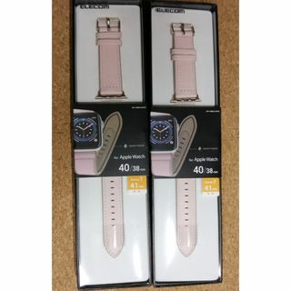 ELECOM - 【2個】エレコム Apple Watch 用 ハイブリッドレザーバンド 