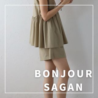 BONJOUR SAGAN - "新品・タグ付"サイドスリットハーフボードショーツ/BONJOUR SAGAN