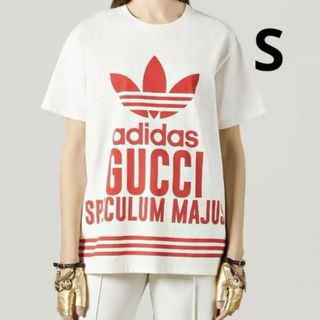 グッチ(Gucci)の【新品未使用】グッチGUCCIadidasコラボTシャツSサイズ(Tシャツ/カットソー(半袖/袖なし))