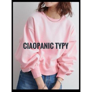 CIAOPANIC TYPY - CIAOPANIC TYPY スウェットカットソー　ピンク　ONE SIZE