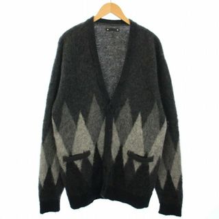 MINEDENIM Kid Mohair Argyle Washed Knit(カーディガン)