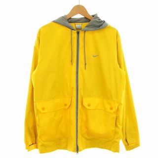 ナイキ(NIKE)のナイキ NIKE ジャケット フード ジップアップ M 黄 イエロー /KQ(ブルゾン)