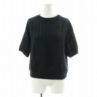 フォクシー(FOXEY)のフォクシー 22年製 Knit Top Lierre T ニット 40 M 紺(ニット/セーター)