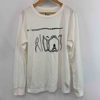 ファセッタズム(FACETASM)のFACETASM ファセッタズム メンズ ロンT　長袖　プリント　リブ袖　白(Tシャツ/カットソー(七分/長袖))