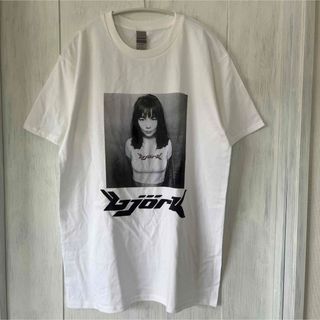 GILDAN - Bjork   モノクロTシャツ/XL size/ホワイト