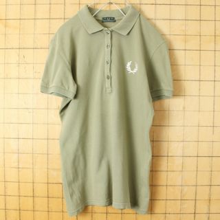 フレッドペリー(FRED PERRY)のイタリア製FREDPERRY フレッドペリーポロシャツ カーキL半袖 ss235(ポロシャツ)