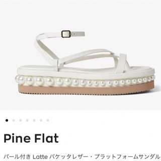 ジミーチュウ(JIMMY CHOO)のJIMMY CHOO Pine Flat サンダル　latte 35(サンダル)