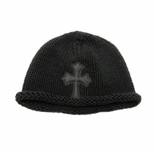 クロムハーツ(Chrome Hearts)のクロムハーツ CHROME HEARTS ■ 【 BEANIE CASH 】 クロス パッチ ビーニー ニット キャップ　33426(ニット帽/ビーニー)