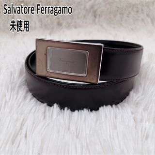 サルヴァトーレフェラガモ(Salvatore Ferragamo)のSalvatore Ferragamo メンズベルト 未使用タグ付き　ブラック(ベルト)