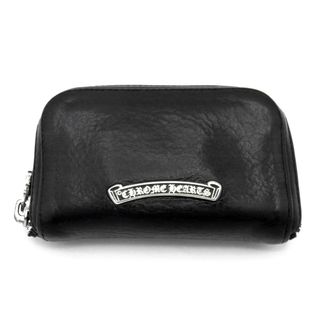 クロムハーツ(Chrome Hearts)のクロムハーツ CHROME HEARTS ■ 【 COIN CASE 】 コインケース ダガー ジップ ラウンド レザー ウォレット 財布　33725(コインケース/小銭入れ)