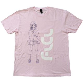 フリクリ　Tシャツ　XLサイズ　ピンク　FLCL　アニメT　海外オフィシャル *(Tシャツ/カットソー(半袖/袖なし))