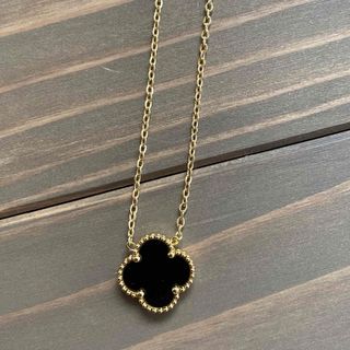 Four Leaf Clover necklace Black(ネックレス)