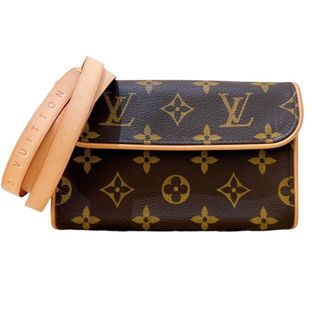 ルイヴィトン(LOUIS VUITTON)の　ルイ・ヴィトン LOUIS VUITTON ポシェット・フロランティーヌ M51855 ブラウン　ゴールド金具 モノグラム レディース ウエストバッグ(ボディバッグ/ウエストポーチ)