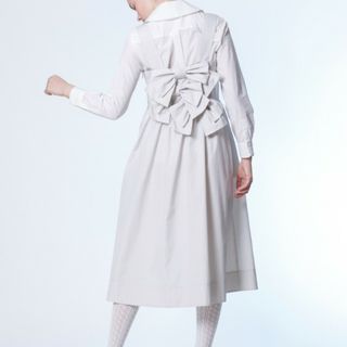 Typewriter back ribbon dress　新品タグ付き