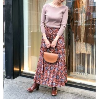 ヌキテパ(ne Quittez pas)のNE QUITTEZ PAS　別注 POPLIN ETHNIC SKIRT(ロングスカート)