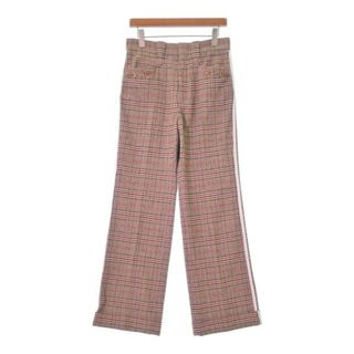 グッチ(Gucci)のGUCCI グッチ パンツ（その他） 44(S位) ベージュx赤(チェック) 【古着】【中古】(その他)