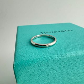 Tiffany & Co. - ティファニー Pt950 ダイヤモンド リング スタッキング ハンド 7号