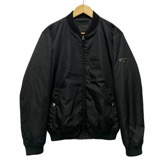 プラダ(PRADA)のPRADA プラダ 2022 SGA038 Bomber Jacket ボンバージャケット 黒 サイズ 48 正規品 / 34193(その他)