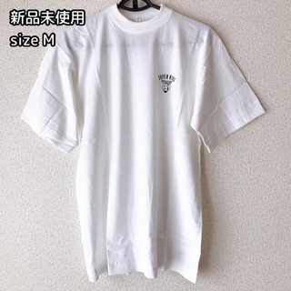 新品未使用　白　ロゴ Tシャツ 半袖　M(Tシャツ(半袖/袖なし))