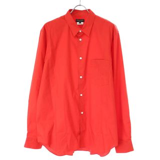 コムデギャルソンオムプリュス(COMME des GARCONS HOMME PLUS)のCOMME des GARCONS HOMME PLUS コム デギャルソンオムプリュス 24SS コットンブロードロングスリーブシャツ PM-B015 レッド L(シャツ)