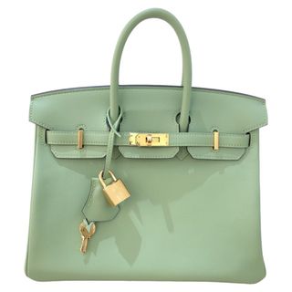 Hermes - 　エルメス HERMES バーキン25 Y刻印 (2020年製) ヴェールクリケット ゴールド金具  ヴォースイフト レディース ハンドバッグ