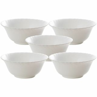 【サイズ:ボウル12cm_スタイル:5点セット_色:シルクホワイト】iwakiイ(食器)