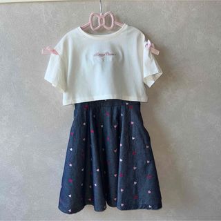 美品♡mezzopiano♡セットアップ♡ワンピース♡140