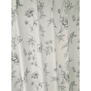 ニトリ(ニトリ)のニトリ デコホーム 遮光ドレープカーテン DH79 グレー 100×163 花柄(カーテン)