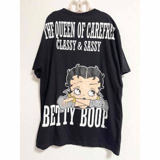 ベティブープ(Betty Boop)の新品未使用 BettyBoop ベティ・ブープ 半袖 Tシャツ ブラック L(Tシャツ/カットソー(半袖/袖なし))