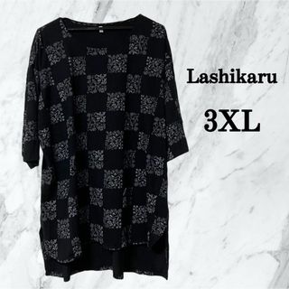 Lashikaru  ラシカル　バック裾ギャザーゆるチュニック　大きいサイズ(チュニック)