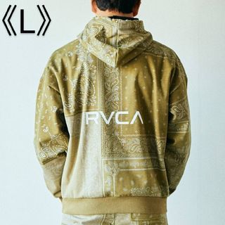 [新品] RVCA ルーカ パーカー バンダナ ペイズリー 撥水/防風 Lサイズ