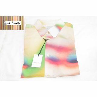 ポールスミス(Paul Smith)の新品☆Paul Smith スプレープリント 長袖シャツ☆カラフル☆Mサイズ(シャツ)