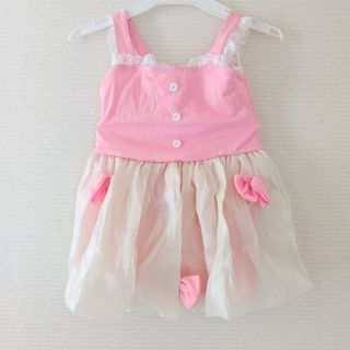 新品■3−6歳■110せんち■ワンピース水着■フレアスカートパンツズボン女の子(水着)