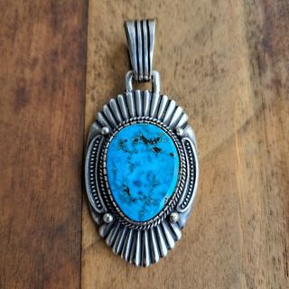 INDIAN JEWELRY - ハリービゲイ harry begay インゴット シルバー ペンダント ナバホ族