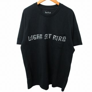 サウス2ウエスト プリントTシャツ カットソー 半袖 黒 ブラック L(Tシャツ/カットソー(半袖/袖なし))