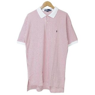 ポロラルフローレン(POLO RALPH LAUREN)のポロ バイ ラルフローレン 美品 ポロシャツ 半袖 ストライプ ナイガイ期 (ポロシャツ)