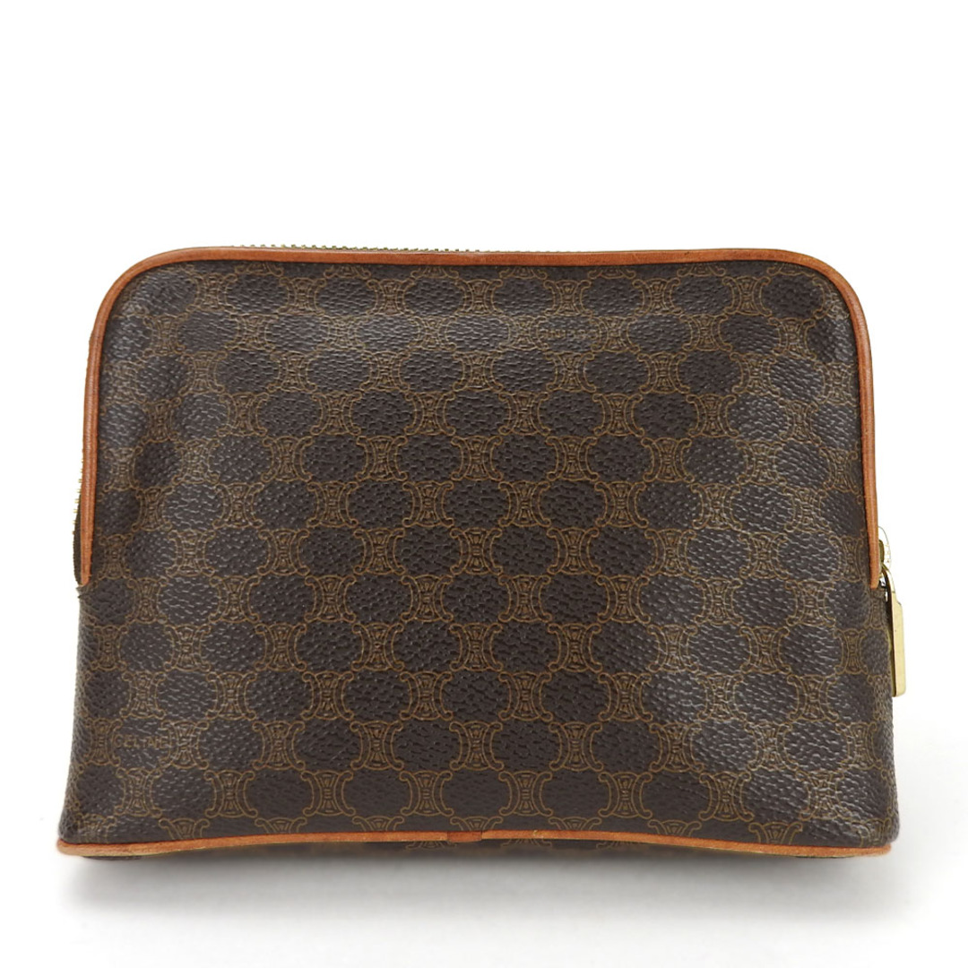 CELINE - 【中古】 セリーヌ ポーチ マカダム PVC レザー CELINE - 【中古】 セリーヌ ポーチ マカダム PVC レザー