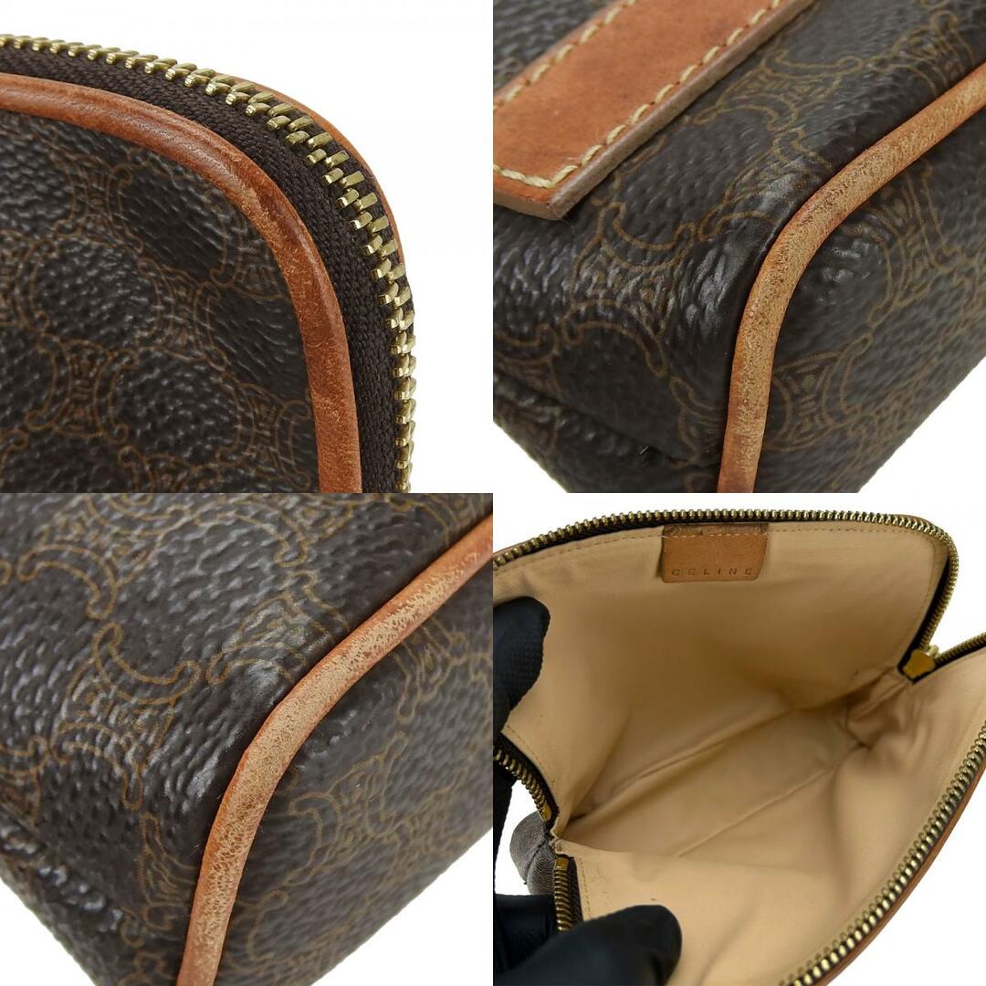 CELINE - 【中古】 セリーヌ ポーチ マカダム PVC レザー CELINE - 【中古】 セリーヌ ポーチ マカダム PVC レザー
