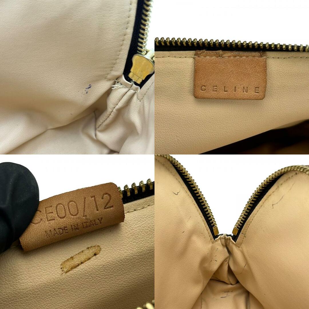 CELINE - 【中古】 セリーヌ ポーチ マカダム PVC レザー CELINE - 【中古】 セリーヌ ポーチ マカダム PVC レザー