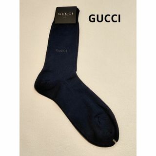 グッチ(Gucci)のGUCCI MADE IN ITARY タグ付き新品 濃紺色 グッチ ソックス(ソックス)