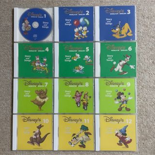 Disney - 美品　ディズニー英語 DWE Story and Songs CD 12枚セット