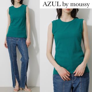 アズールバイマウジー(AZUL by moussy)のアズールバイマウジー ベーシック クルーネック タンクトップ(タンクトップ)