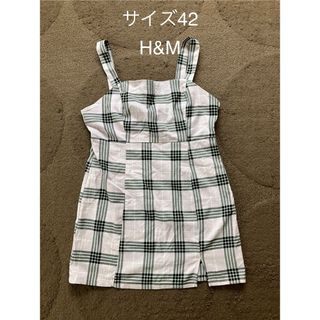 エイチアンドエム(H&M)のサイズ42 H&M ワンピース(ミニワンピース)