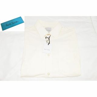 ポールスミス(Paul Smith)の新品☆Paul Smith ストレッチ ドレスシャツ 長袖☆ホワイト☆Mサイズ(シャツ)