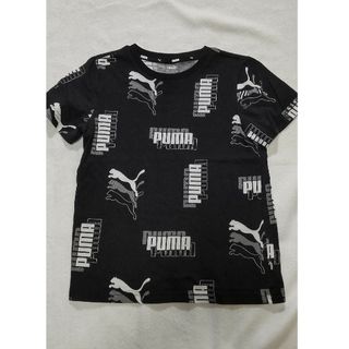 プーマ(PUMA)のPUMA　プーマ　キッズ　Tシャツ　128　クロ　ロゴ(Tシャツ/カットソー)