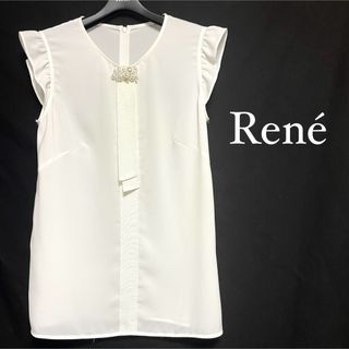 ルネ(René)の★美品・ほぼ未使用★ ルネ Rene ノースリーブ ブラウス(シャツ/ブラウス(半袖/袖なし))